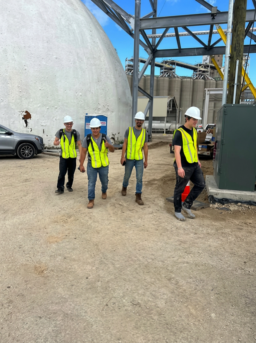 Texas Pro HVAC team on a commercial job site